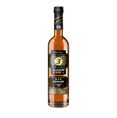 Ukrainian Ordinary Brandy Three Stars Alazani Gori 0.5 l