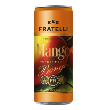 Fratelli Mango Bongo Semi-Sweet Sparkling Wine Beverage 0.33 l