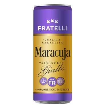 Fratelli Maracuja Giallo Semi-Sweet Sparkling Wine Beverage 0.33 l 