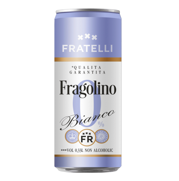 Fratelli Fragolino Non-Alcoholic Semi-Sweet Sparkling Wine Beverage 0.33 l