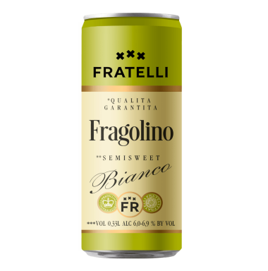 Fratelli Fragolino Bianco Semi-Sweet Sparkling Wine Beverage 0.33 l