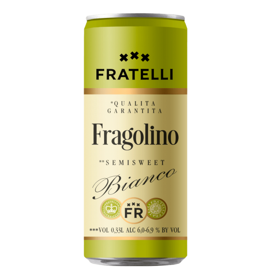 Fratelli Fragolino Bianco Semi-Sweet Sparkling Wine Beverage 0.33 l