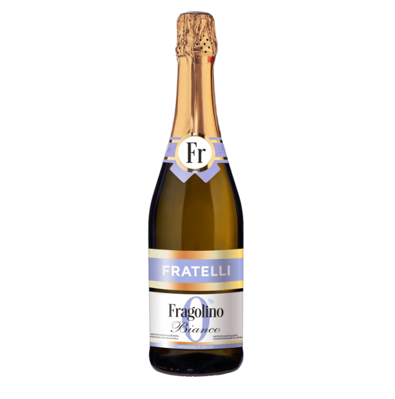 Non-Alcoholic Wine Beverage Fratelli Fragolino Bianco Sparkling Semi-Sweet White 0.75 l