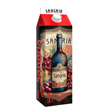 Low-alcohol semi-sweet red wine drink Sangria Pure-Pack 1.0 l